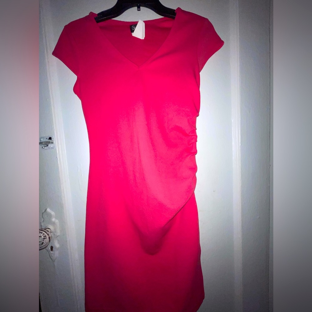 Stefano Di Roma Women’s Pink Ruffled Front Dress - Size S